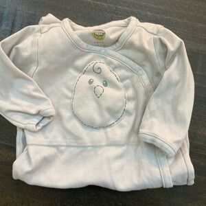 Nested Bean footie PJ Classic Grey Mist small 3-6mo